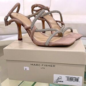 Marc Fisher Blush Strappy Heels
